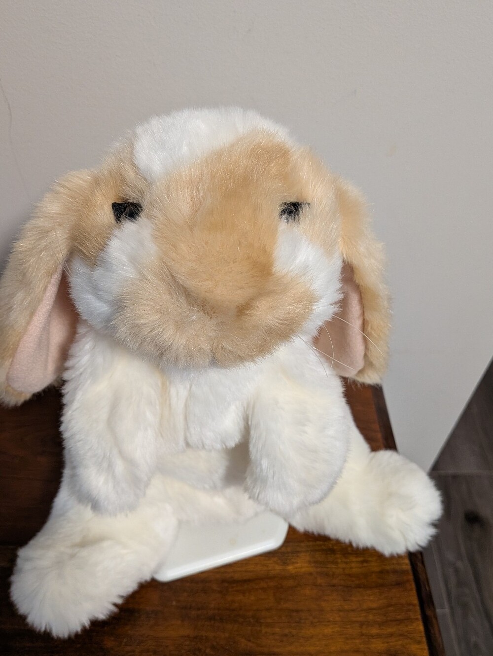 Folkmanis Puppet Standing Lop Rabbit Cream & Tan- Soft, Realistic Bunny